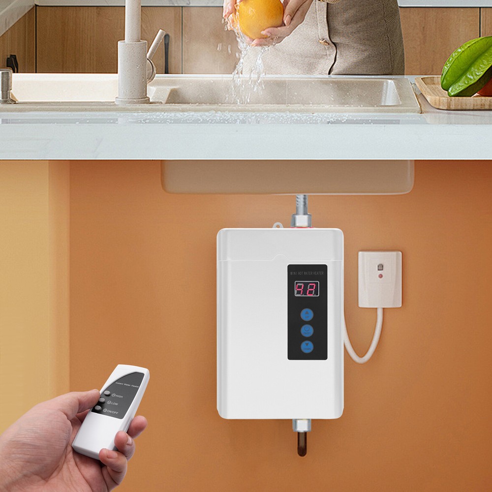 4KW Electric Water Heater, Under Sink Instant Calorifier+ LCD Touch Screen NEW