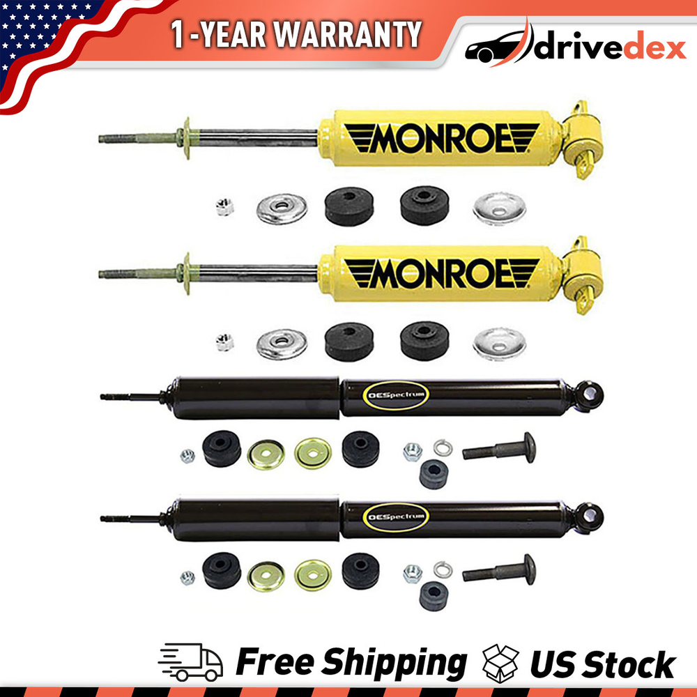 4 Monroe Shock Absorber Front Rear Fits 1992 Ford Crown Victoria