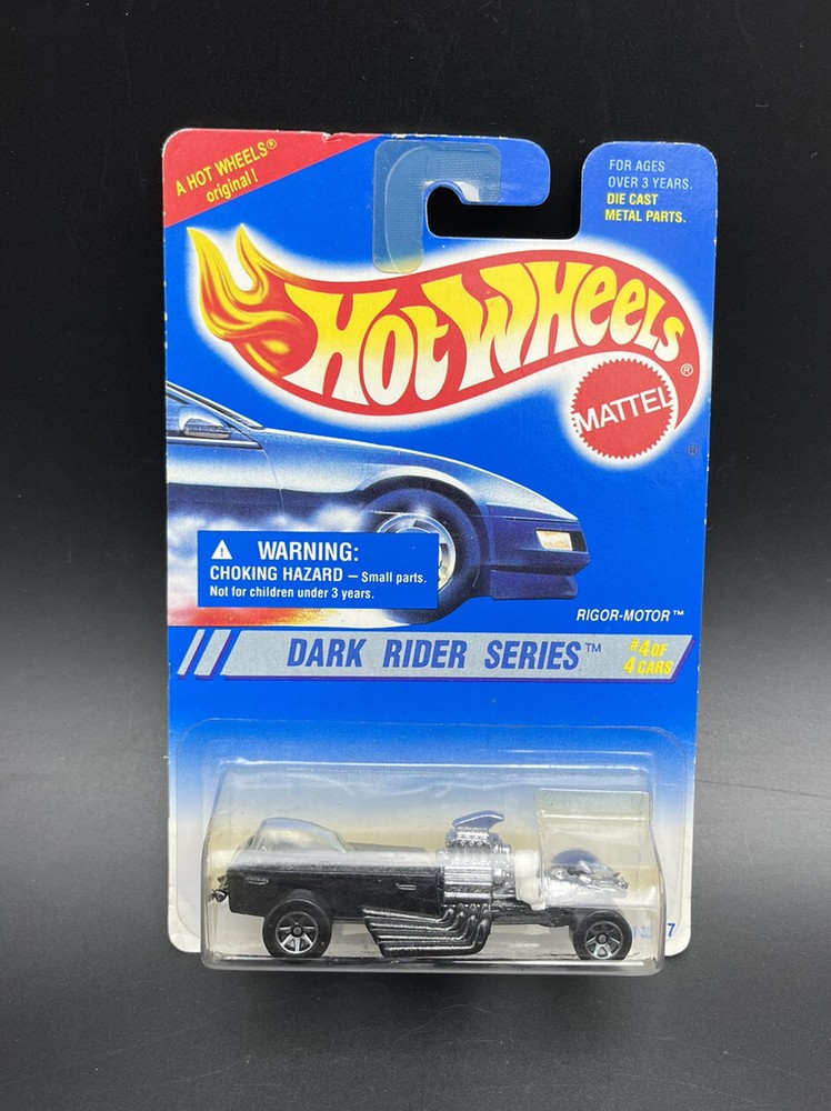 Hot Wheels 1995 Rigor Motor Dark Rider Series 4/4 Mattel 300 7 Spoke Vintage