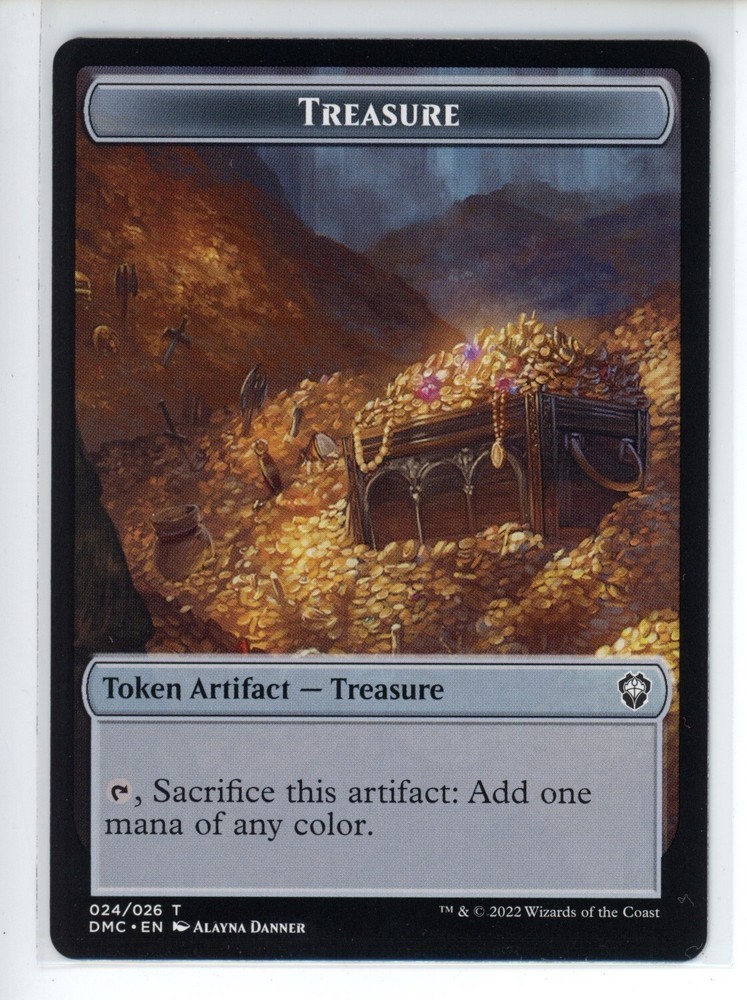 TREASURE TOKEN Dominaria United Commander #24 DMC(NM+)(MTG)