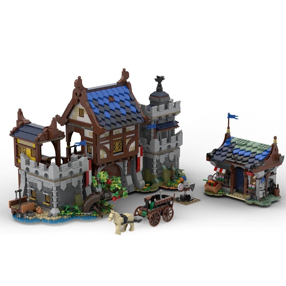HXtoy 3033 Medieval Castle Gate Alternate Build for Set 21325 & 31120
