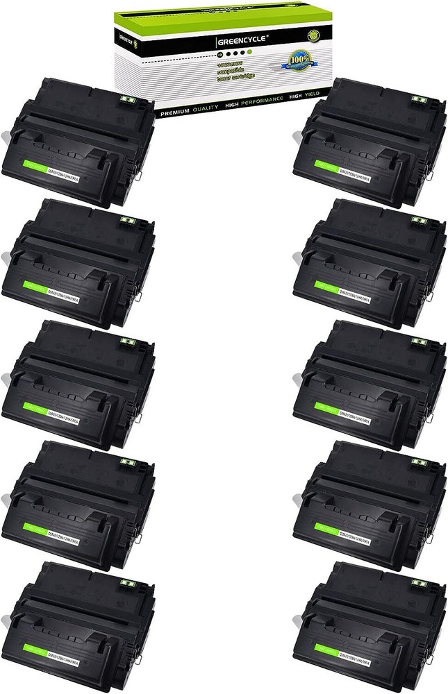 10PK Q5942X Black Toner Cartridge Compatible with HP 42X 4350 Series Printers