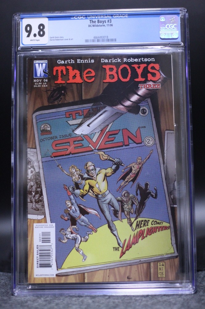 The Boys (2006) #3 Darick Robertson CGC 9.8 White Pgs Garth Ennis Many 1st Apps