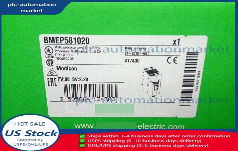 NEW Unopened SCHNEIDER BMEP581020 M580 Processor BMEP581020 Free Shipping