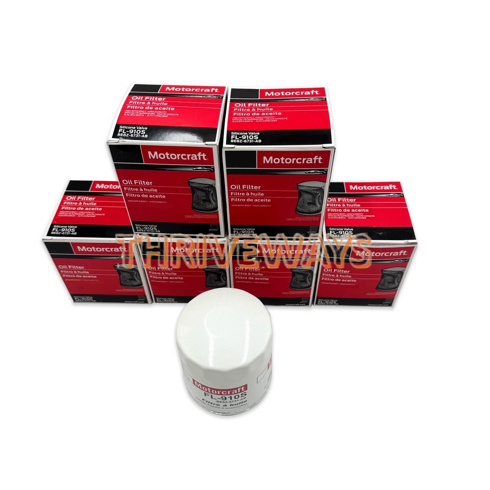 Ford Motorcraft FL-910S BE8Z-6731-AB Oil Filter 6-Pack