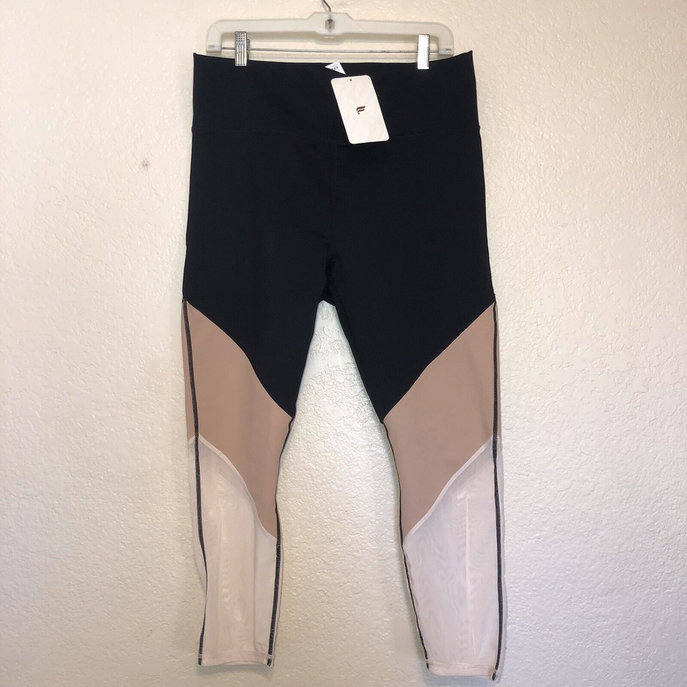 Fabletics Women's XXL Zone High-Waisted 7/8 Leggings Max Compression Black NWT