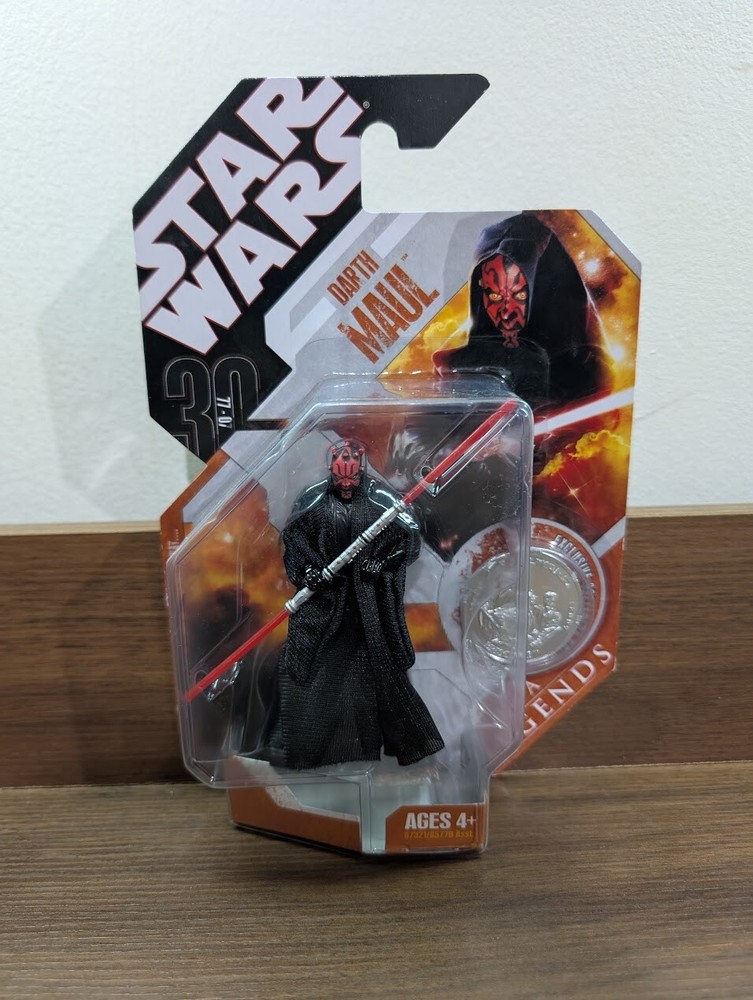 Hasbro 2007 Star Wars Saga Legends Darth Maul 30Th Anniversary Coin Figure