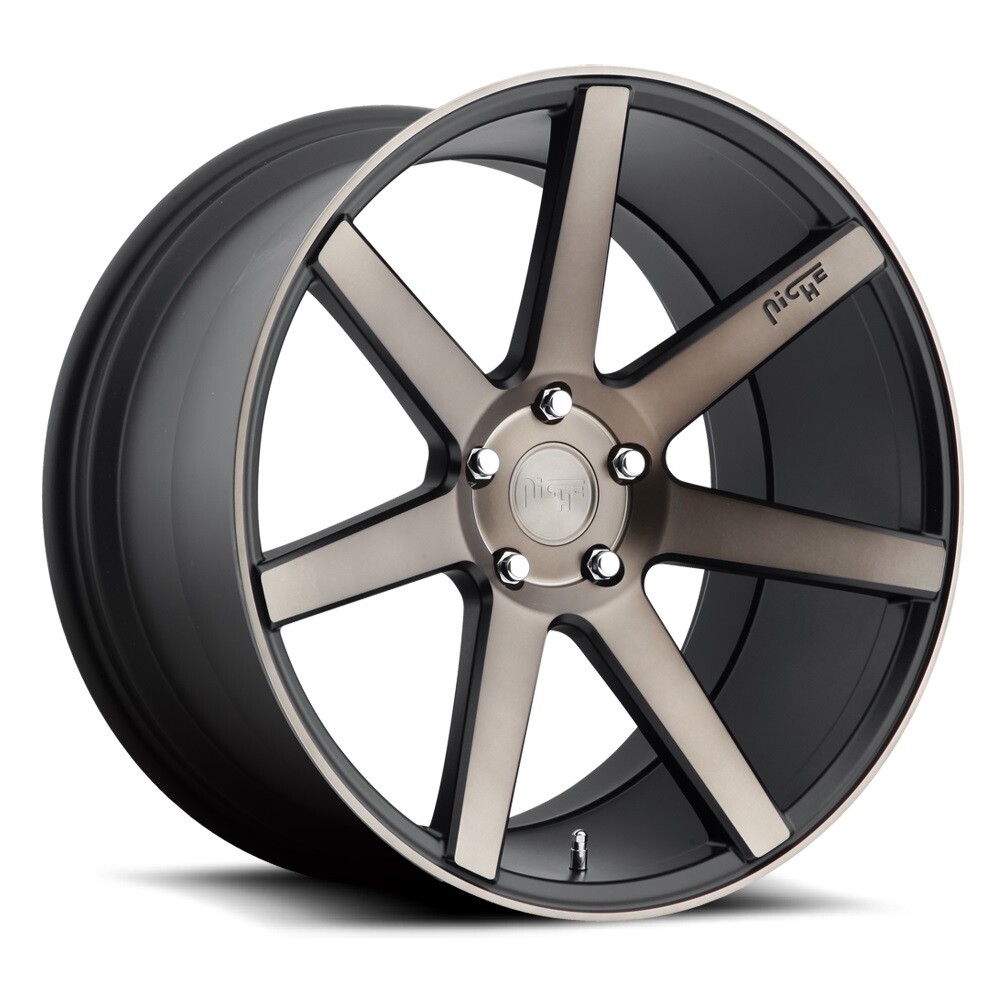 19x9.5 +35 Niche M150 Verona 5x4.5 Matte Black Machined Wheels (Set of 4)