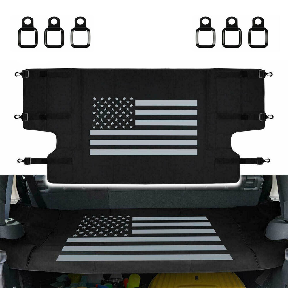 For 2007-2018 Jeep wrangler JK JKU 4 Doors Rear Trunk Cargo Shade Cover