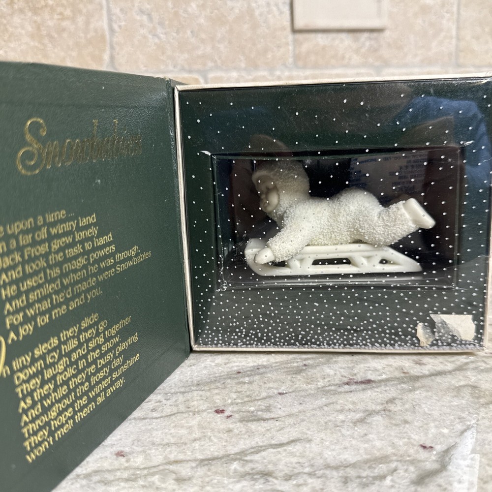 Winter Tales Snowbabies Hold On Tight Figurine #7956-1 New in Box