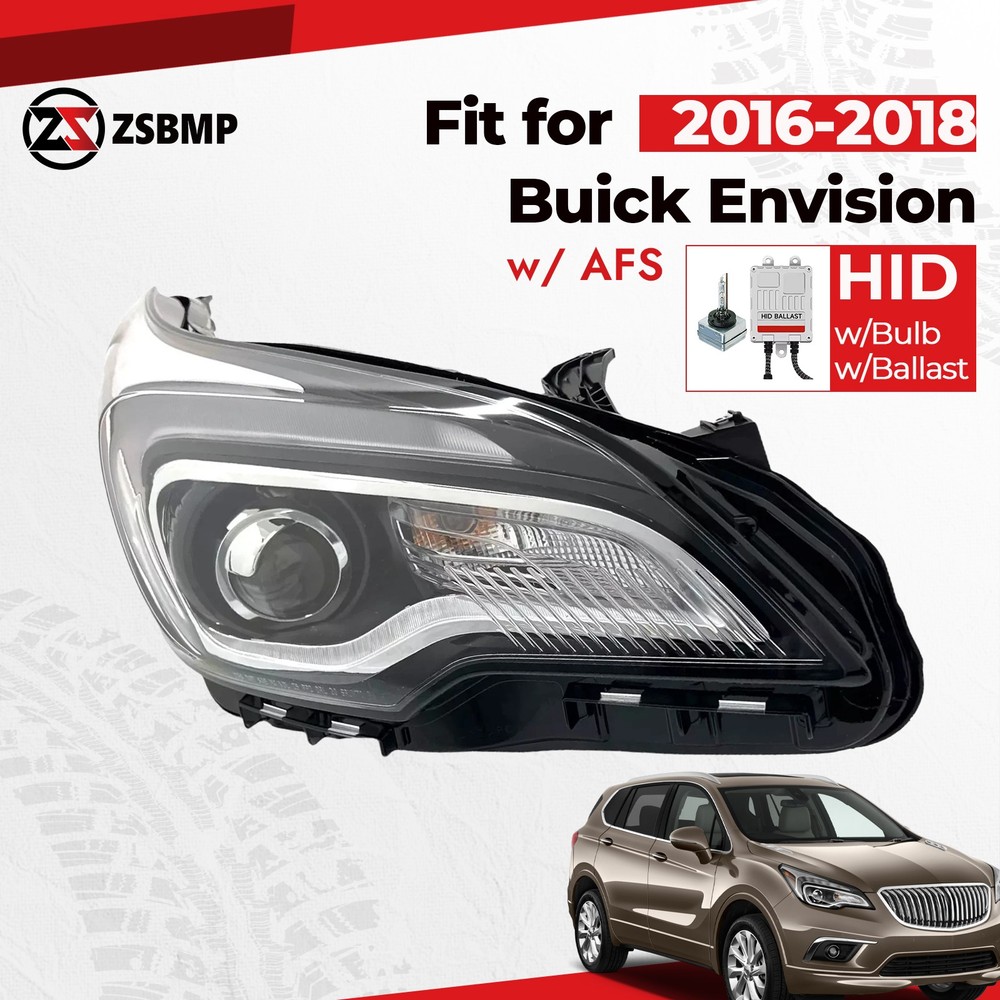 For 2016-2018 Buick Envision HID/Xenon Headlight W/Bulb & Ballast W/AFS Right RH