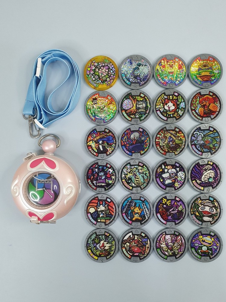 YoKai Watch Fumi Chan with 24 Medals Including 1 Legendary BANDAI Japan YKF20