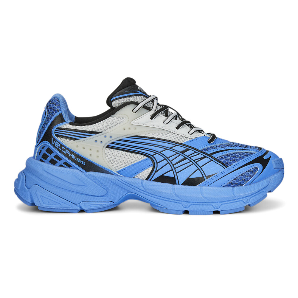 Puma Velophasis Factory Lace Up Running  Mens Blue Sneakers Athletic Shoes 39075