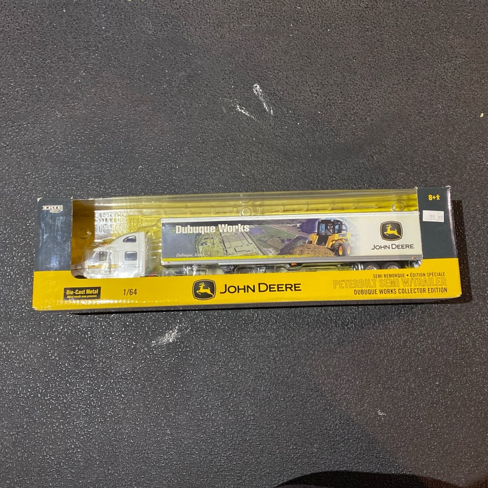 Ertl Peterbilt John Deere Conv. w/Sleeper & 53 Ft. Dry Van (#15755A-1HD)