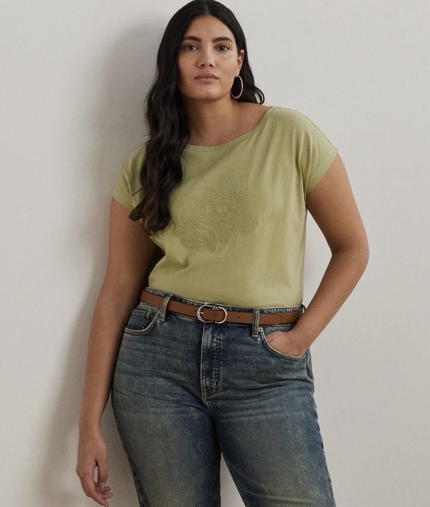 Lauren Ralph Lauren Women's Top Plus Sz Top 1X Plus Size