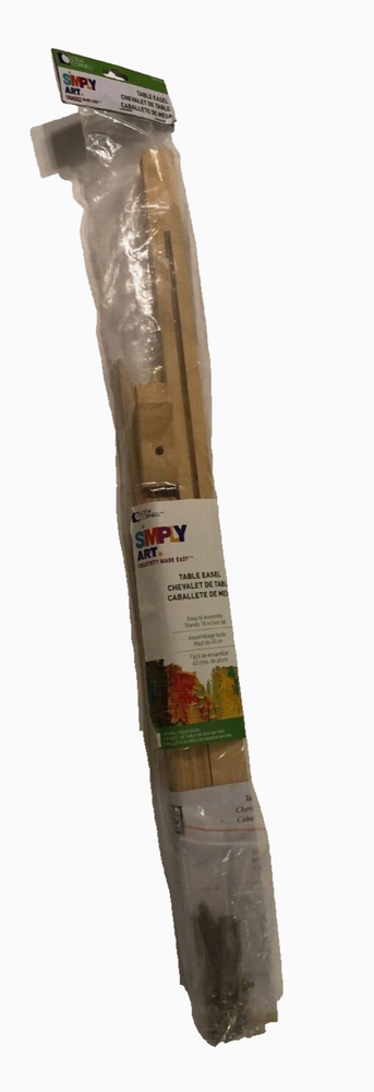 Loew-Cornell 1021075 New Simply Art Natural Wood Table Easel Sealed Unused