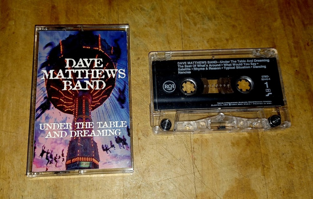 DAVE MATTHEWS BAND UNDER THE TABLE AND DREAMING VINTAGE CASSETTE TAPE (1994)🔥