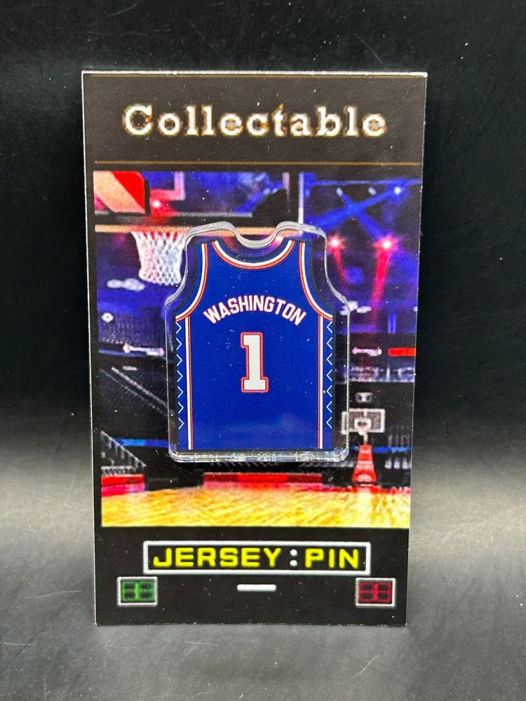 New Jersey Nets Pearl Washington  jersey lapel pin-Classic RETRO Collectable