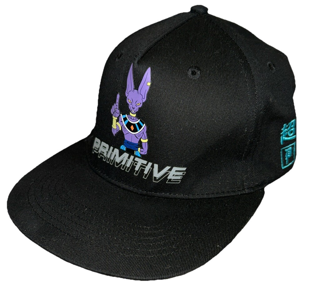 New Primitive x Dragon Ball Z Super Mens Destroyers Snapback Hat Black OOP