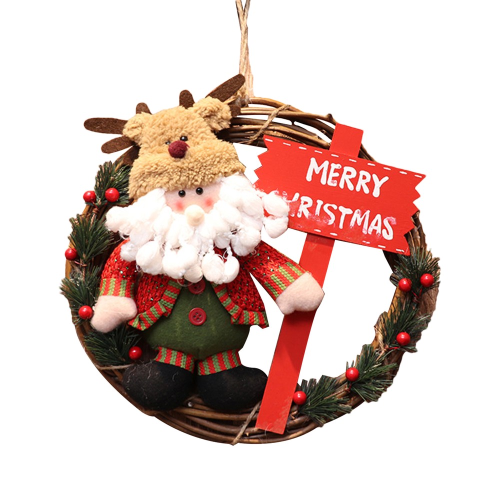 Christmas Wreaths for Front Door Creative Christmas Wreath Reindeer Design way