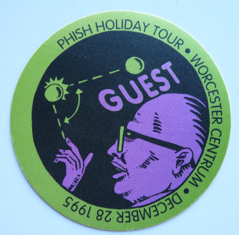 Phish Dec 28 1995 Holiday Concert Tour Green Guest Backstage Pass