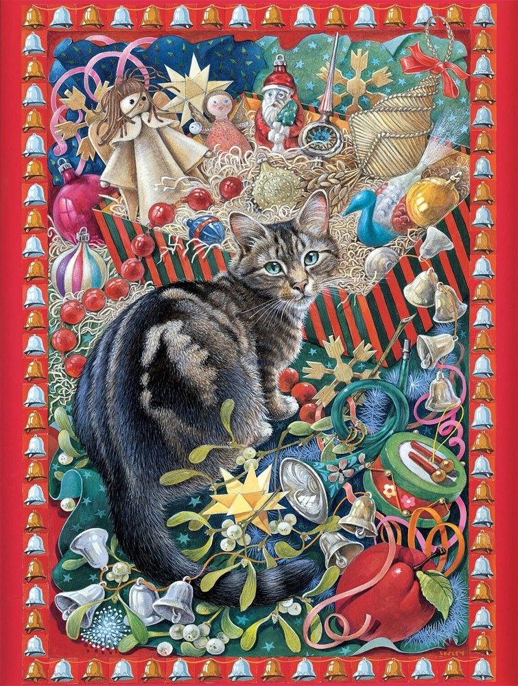 - Christmas Cat-tastrophy - 750 Piece Jigsaw Puzzle for Adults Challenging Pu...