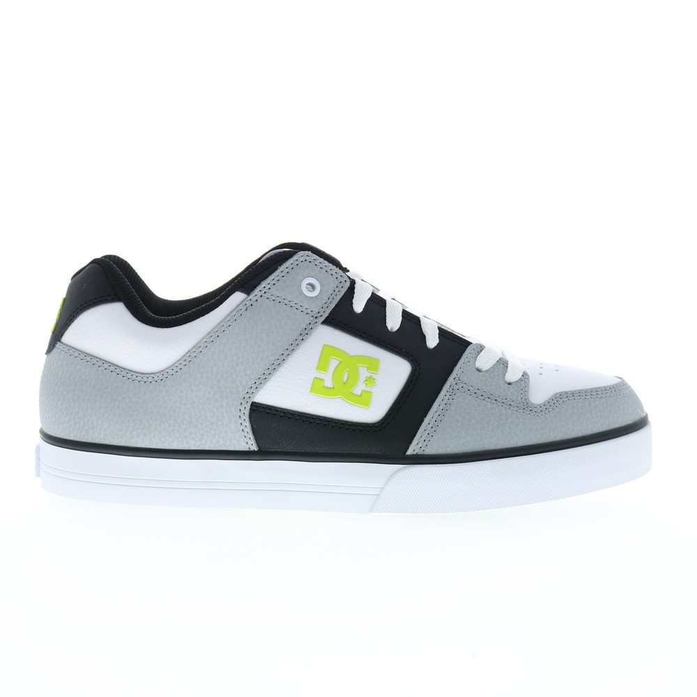 DC Pure 300660-WLM Mens White Leather Skate Inspired Sneakers Shoes 9