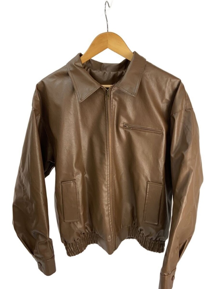 Rili Leather Jacket Blouson/-/Polyester/Brw/Plain 6681
