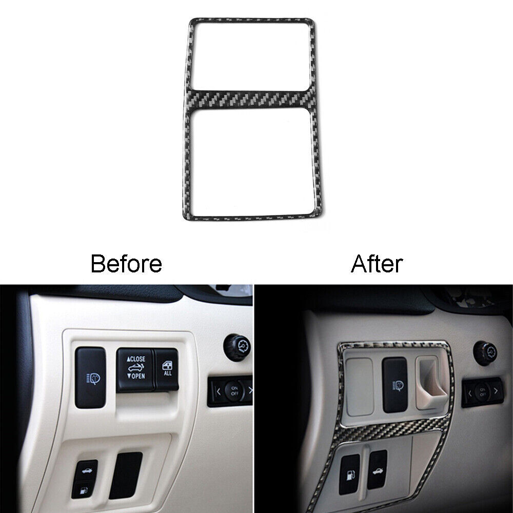 Carbon Fiber Rear Trunk Switch Button Trim Cover For Lexus IS250 300 350 2006-12