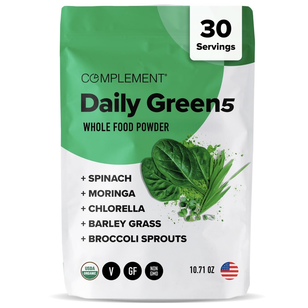 Complement Daily Greens Powder, Super Greens Powder Superfood- 30 Servings