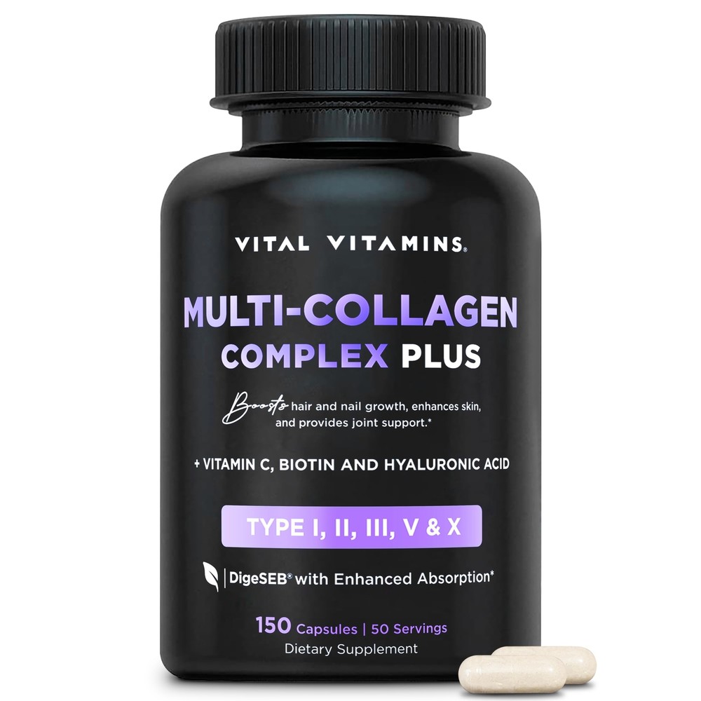 Multi Collagen Plus - Biotin Hyaluronic Acid Vitamin C - Multi Collagen Compl...
