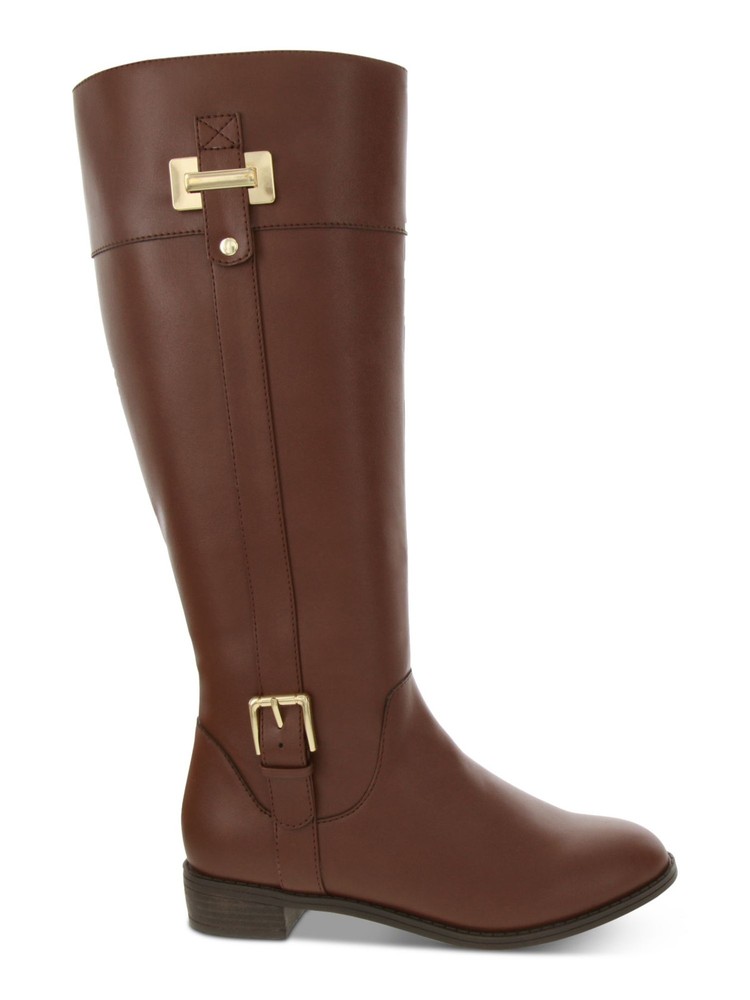 KAREN SCOTT Womens Brown Two-Toned Shaft 15.25 Riding Boot 10 M