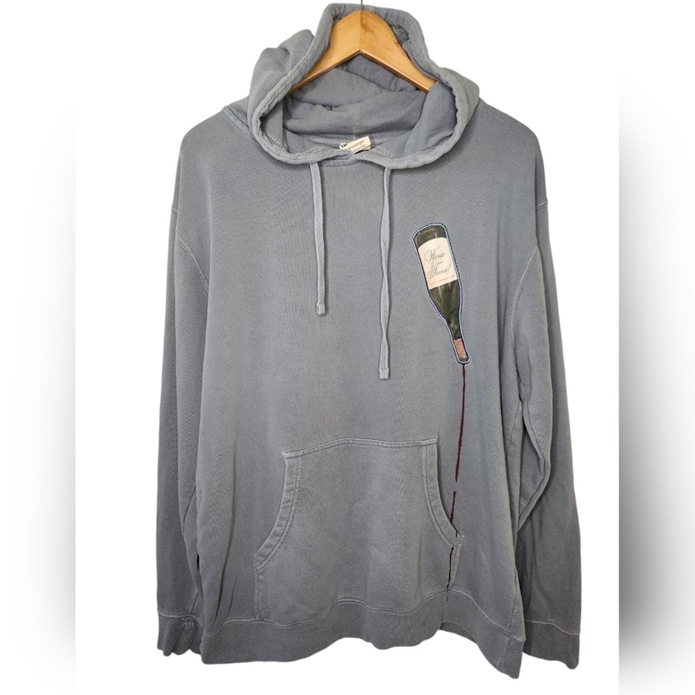 Miss Eatwell Cozy Oversized Wine Hoodie Large Size Comfy Sweatshirt