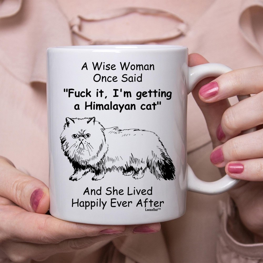 Funny Himalayan Cat Gift For Women White Coffee Mug Coffee Cup