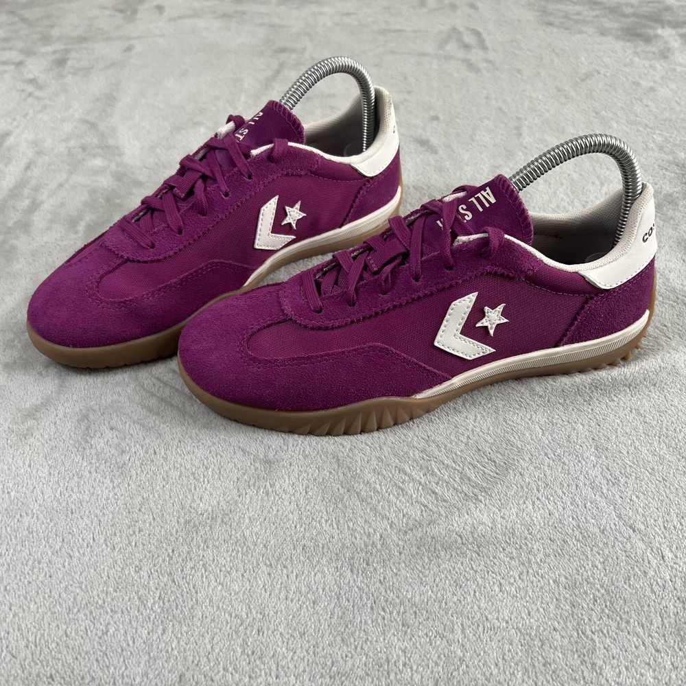 Converse Shoes Mens Size 6 Purple Suede All Star Chevron Logo Gum Sole 38.5