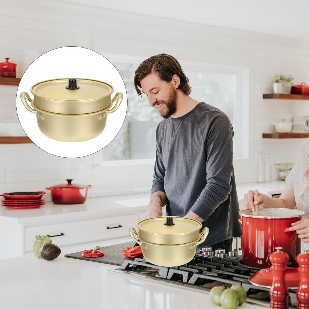 Stainless Steel Steamer Pot for Seafood Cooking and Soup