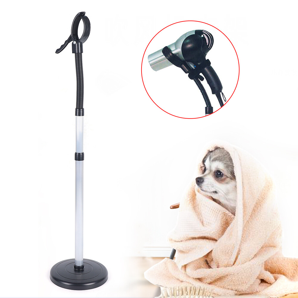 Retractable Hair Dryer Stand Holder Hands-Free 360° Vertical Blow Dryer Mount US