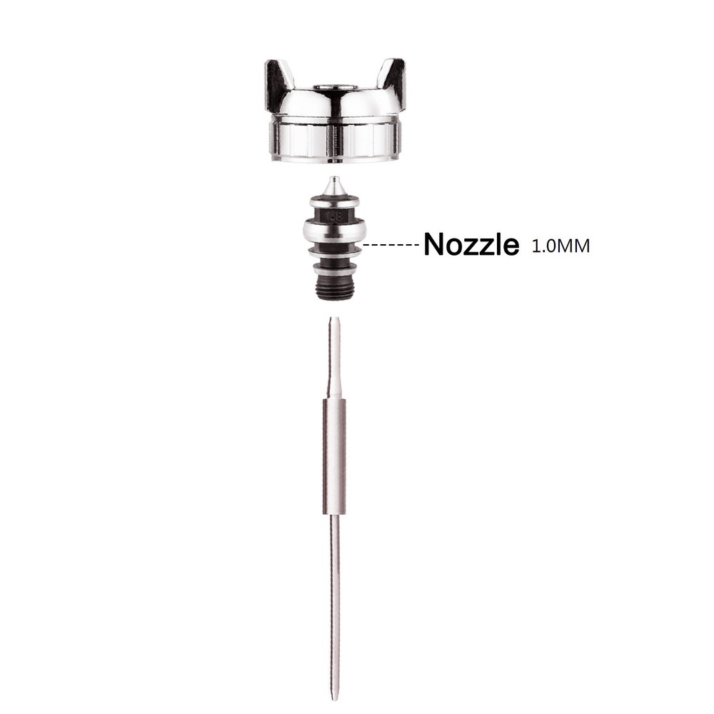 Spray Gun Parts For  IWATA W-71-102G Nozzle 1.0mm Needle Air Cap 3Pcs/Set