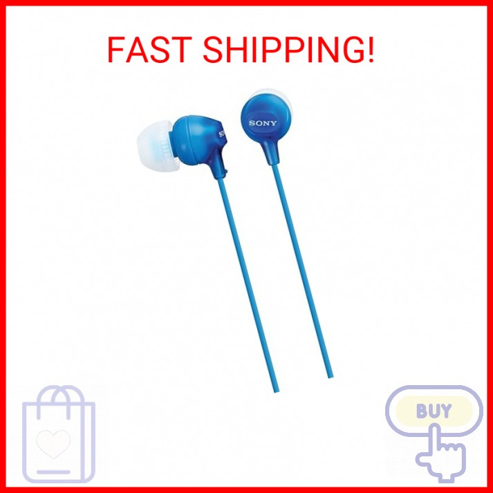 Sony MDREX15LP In-Ear Earbud Headphones, Blue