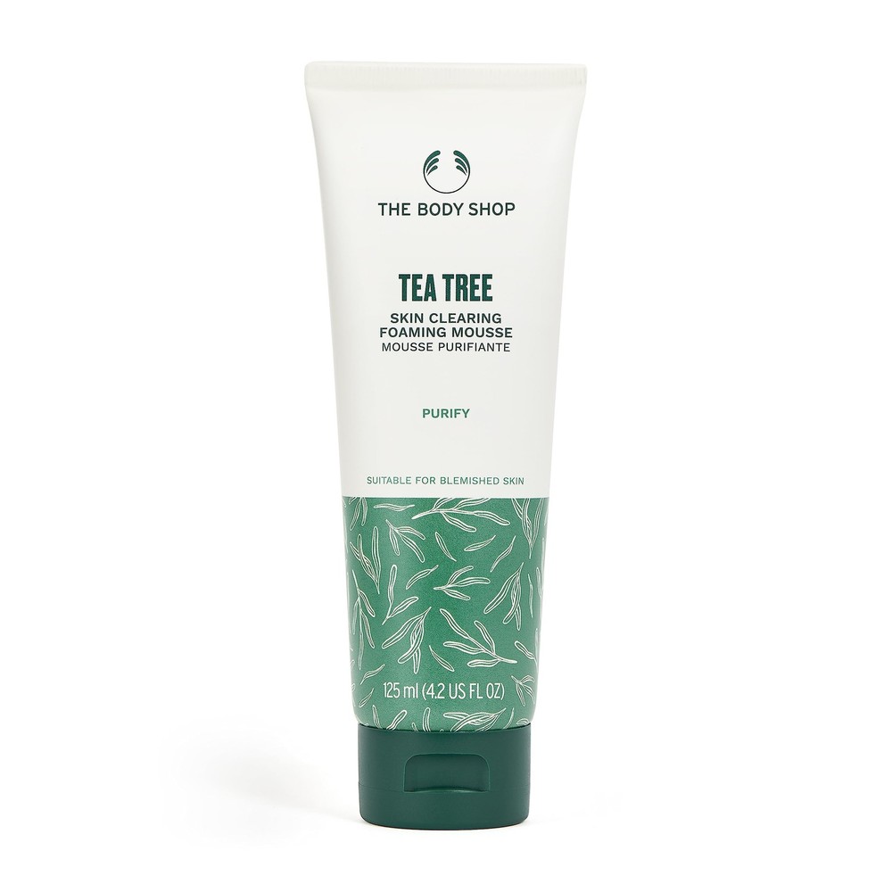 Tea Tree Foaming Cleanser for Oily Skin - Purifying Face Wash, Vegan 4.2 Oz
