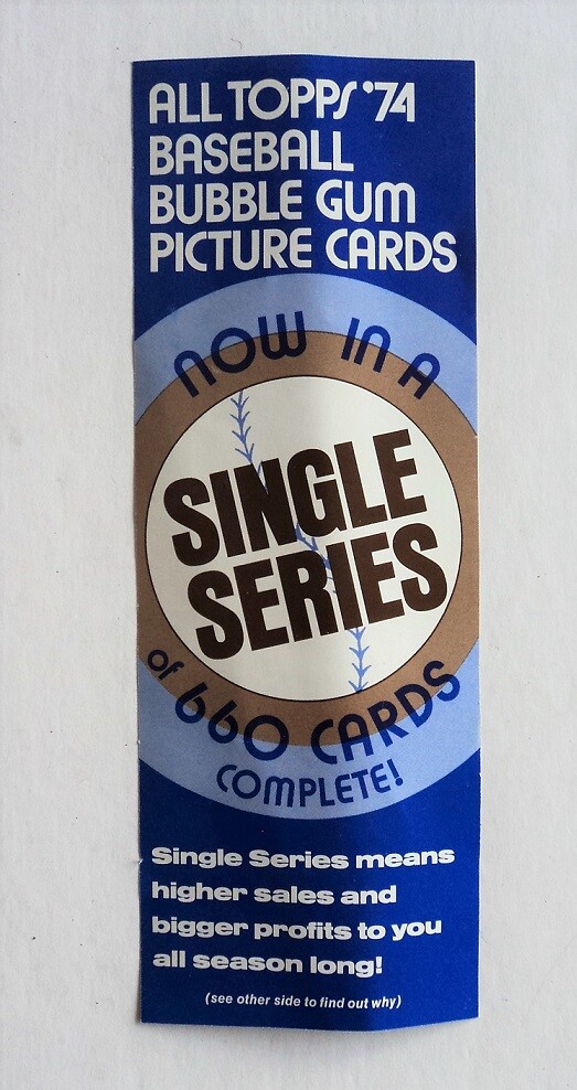 1974 Topps Baseball display box insert in a single series -  FLASH SALE-image