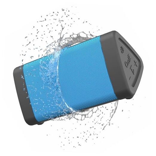Upgraded IPX5 Water-Resistant Bluetooth Speaker with 3D Enhanced Bass and 5.0 Wireless Connectivity