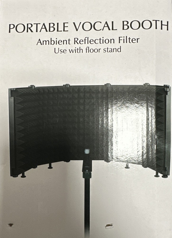 YIRAYUETT Foldable Studio Recording Microphone Isolation Shield with Pop Filter