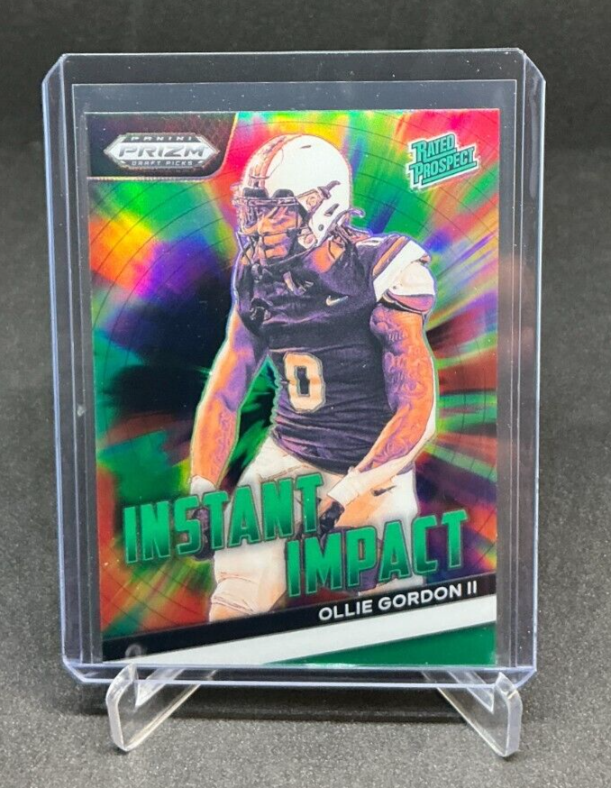 2024 Panini Prizm Draft F-OG Ollie Gordon RC Green Instant Impact Prizm