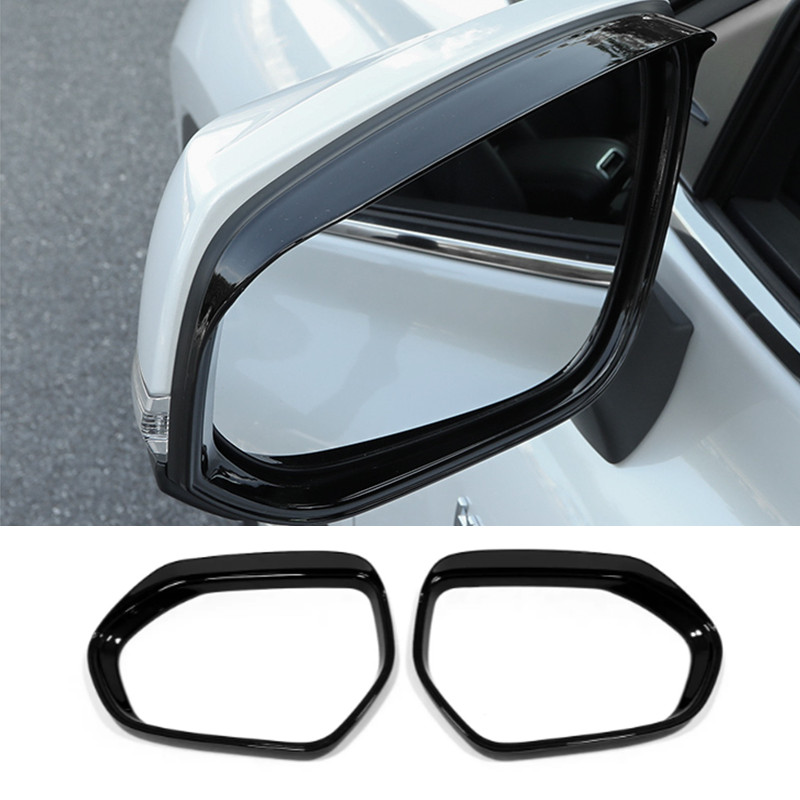 For Toyota Camry 2018-2024 Bright black Mirror Rain Eyebrow Trim