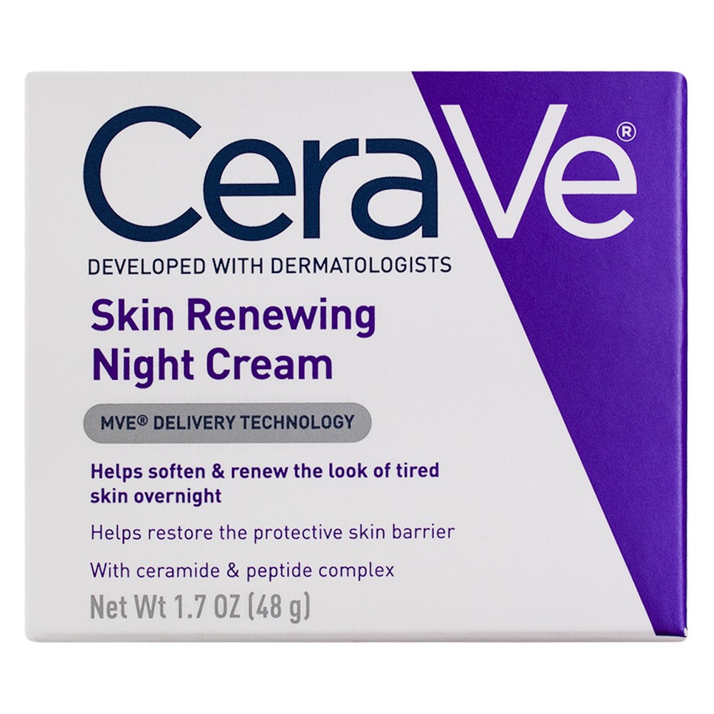 3-Pack CeraVe Fragrance-Free Skin Renewing Night Cream 1.7 oz