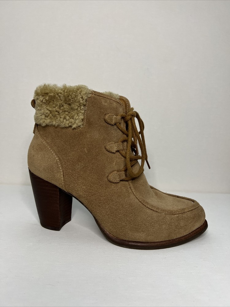 UGG Australia Analise Shearling Cuff Ankle Boots for Women Size 6 1008620