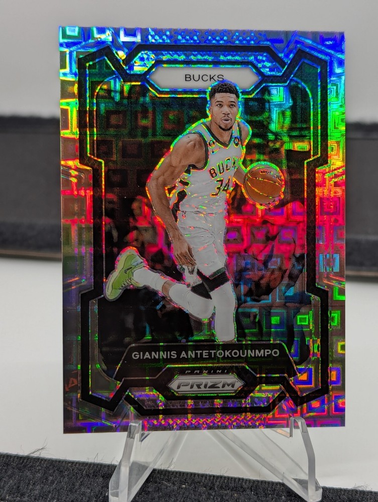 Giannis Antetokounmpo 2023 Panini Prizm Silver Pandora Prizm #103 SP 7/150 Rare Card