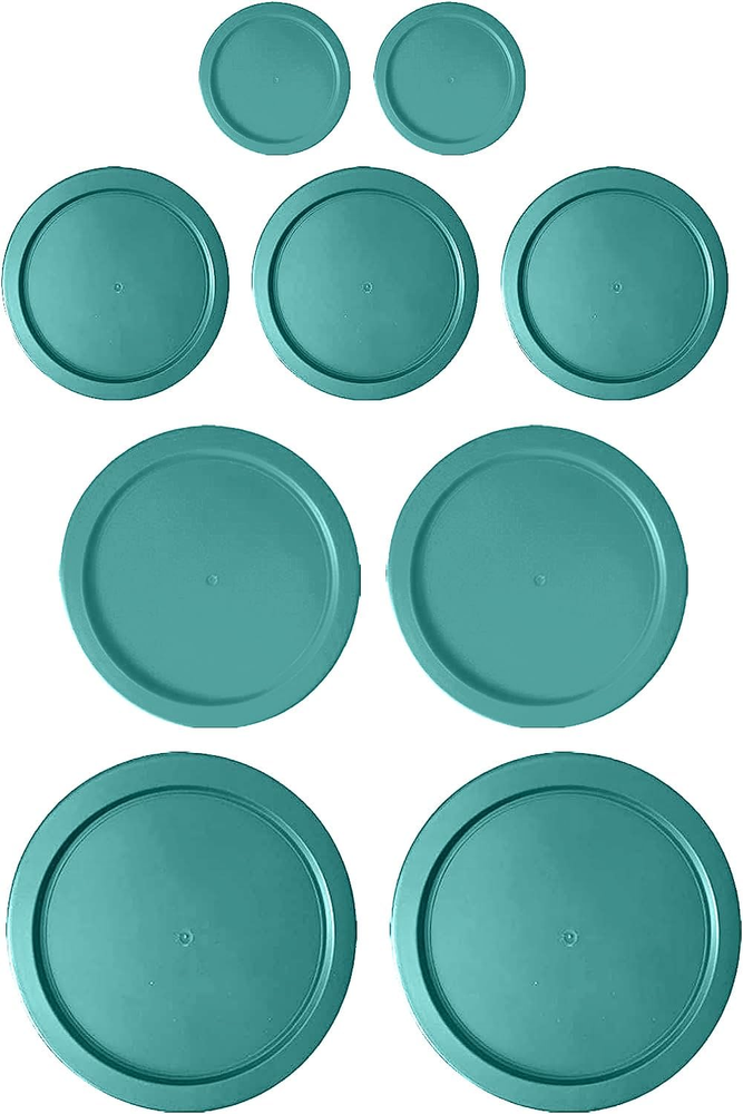 Pyrex Glass Food Storage Container Round Replacement Lids 2-Pack Size 1