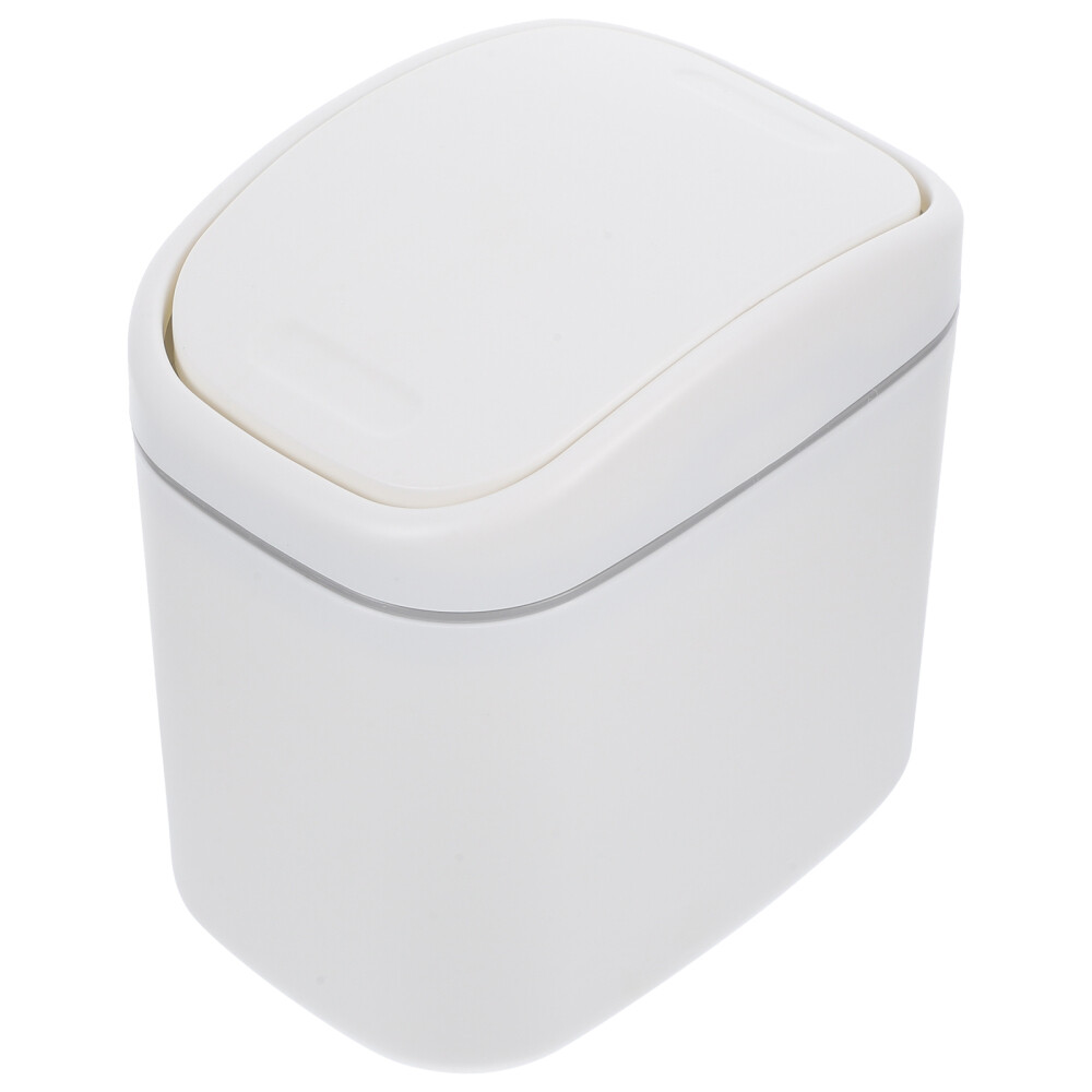Desktop Trash Can for Bedroom Smart Garbage Bins Office with Lid